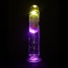 LED Vibrating Straight Cock - 7 / 18 cm - Transparent